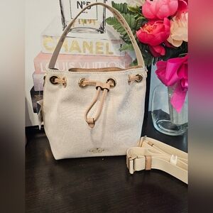 Kate Spade Kip Canvas Bucket Bag.